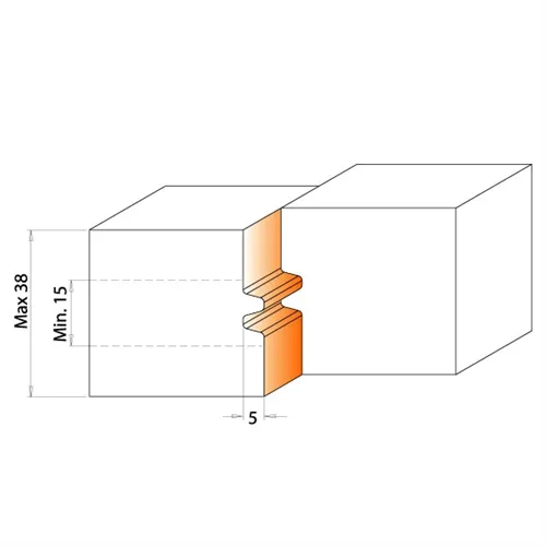 CMT 695 Nůž pro 694.009 - pár žiletek 40x18x2mm