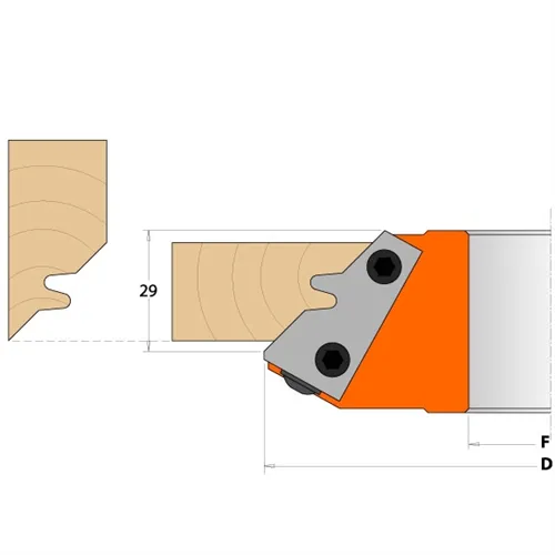 CMT 695 Nůž pro 694.011 - pár žiletek 43x23x2mm