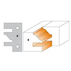 CMT 695 Nůž pro 694.014 - pár žiletek profil B 40x24,5x2mm