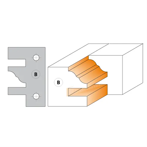 CMT 695 Nůž pro 694.014 - pár žiletek profil B 40x24,5x2mm