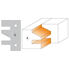 CMT 695 Nůž pro 694.014 - pár žiletek profil C 40x24,5x2mm