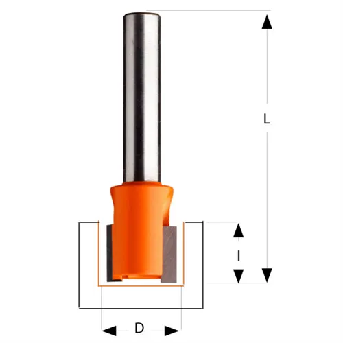 CMT Dlabací fréza - D12x12 L38 S=6 HW