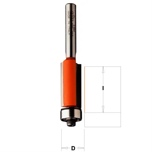 CMT Ořezávací fréza, rovné zuby - D6,35x25,4 L63,5 S=6 HWM