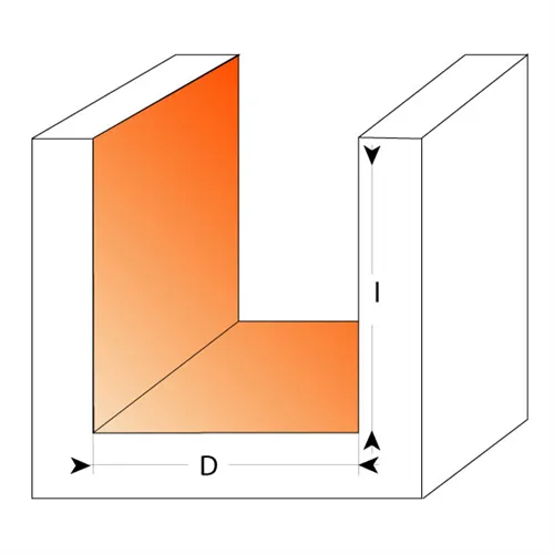 CMT Drážkovací fréza - D2x4 L45 S=6 HWM