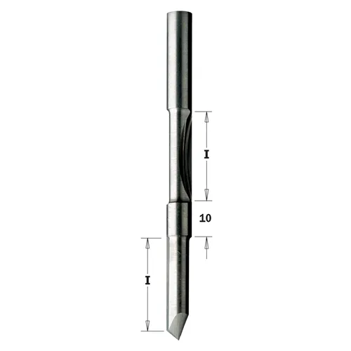 CMT Ořezávací fréza na otvory - D12x31,7 L101,8 S=12 Z2 HW