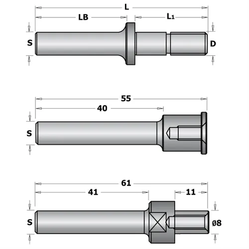 CMT Trn talířové frézy 822 - S=6 upnutí matkou, bez ložiska