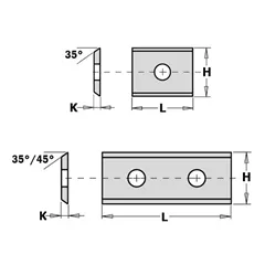 CMT 790 Žiletka 19,5x12x1,5mm HW
