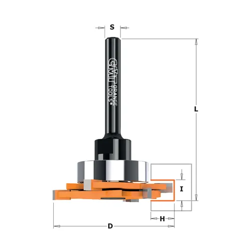 CMT 823 Talířová drážkovací fréza pro STRIPLOX mini - D47,6x7 H9,5 L65 S=6,35 HW