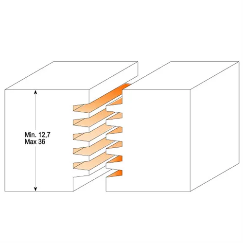 CMT Fréza pro profesionální spoje - D47,6x12,7-36 H5,3 S=12 HW