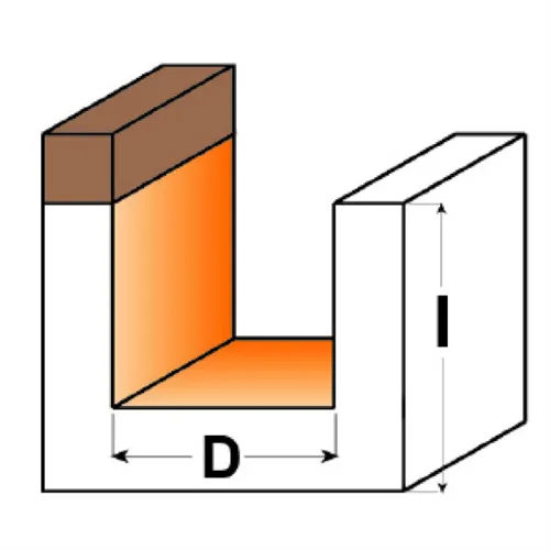 CMT Dlabací a srovnávací fréza - D12,7x19 L60 S=12 HW