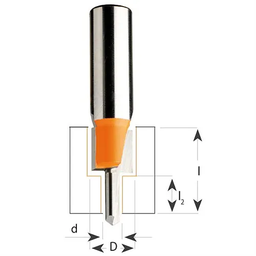 CMT Fréza na vruty - D12,7x24,2 d4,36x13,9 L63,5 S=8 HW