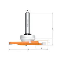 CMT Talířová drážkovací fréza na CORIAN - D92x6,35 H27,3 S=12 HW