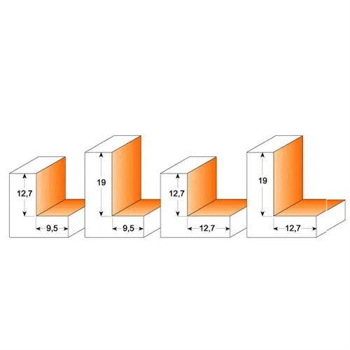 CMT Falcovací fréza na polodrážku - H9,5 D31,7x12,7 L59 S=8 HW
