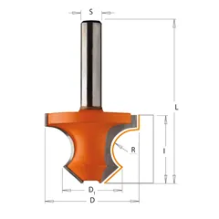 CMT 954 Fréza na příruby s 45° zkosením - R8 D36x25 L60 S=8 HW