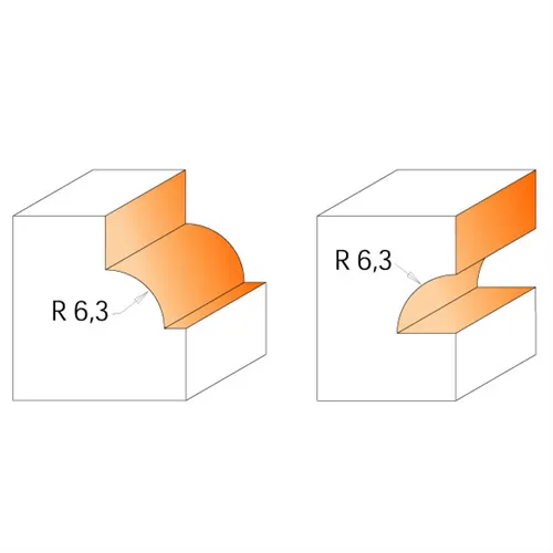 CMT Sada na tenké příčky s rádiusem - D31,7 I12 R6,35 S=8 HW