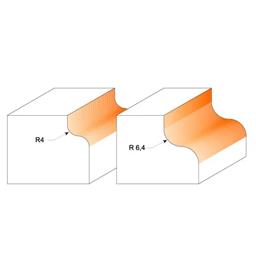 CMT Profilová fréza s ložiskem - R4 D28,7x13 S=8 HW