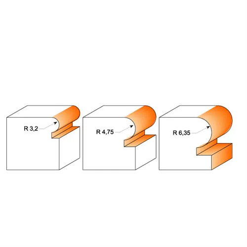 CMT Fréza pro zaoblení hran - R3,2 D22,2x15 S=8 HW