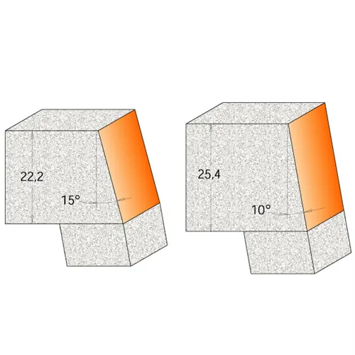 CMT Úhlová fréza na CORIAN - D31,7 I22,2 A15° S=12