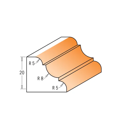 CMT Multiprofilová fréza - D58x25,4 S=12 HW