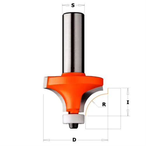 CMT Zaoblovací fréza na CORIAN - R3,2 D19,05 I12,7 S=12