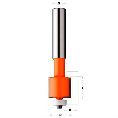 CMT Drážkovací boční fréza CORIAN - D22,2 I12,7 R4,76 S=12