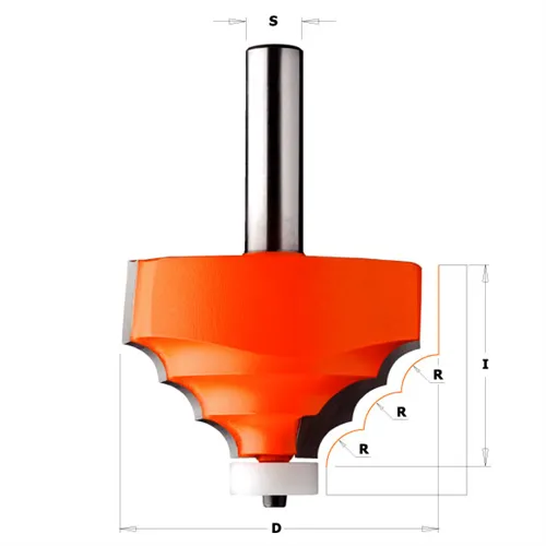CMT Dekorativní fréza na CORIAN - R8 D66,7 I41,3 S=12