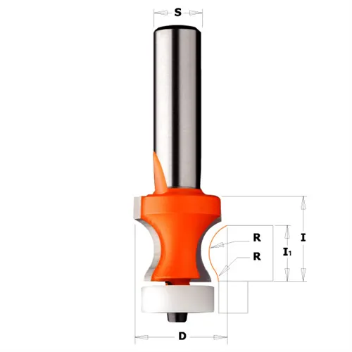CMT Profilová fréza na hrany CORIAN - D25,4 I22,2 R8 B15,87 S=12