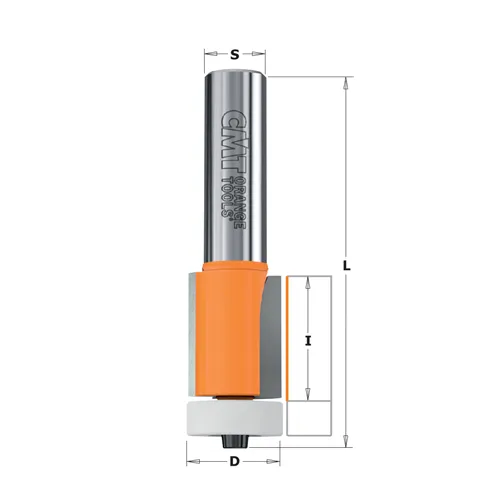 CMT Ořezávací fréza na CORIAN - D19,05x25,4 L78 S=12
