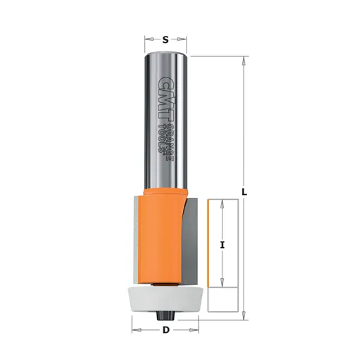 CMT Ořezávací fréza na CORIAN - D22x25,4 A10° L78 S=12,7