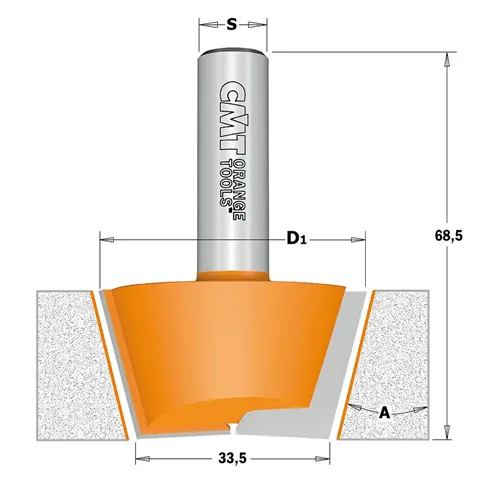CMT Sada vyspravovací na CORIAN 2ks, S=12mm,D=47,5mm