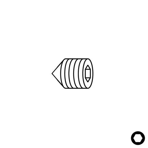 Šroub STEI Conical Point - M5x5 CMT