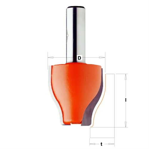 CMT Vertikální fréza na výplně - D38x38 t15-18 profil A S=12