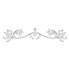 CMT Šablona na ornamenty na rámy KASKADA 530x110mm