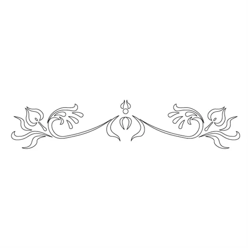 CMT Šablona na ornamenty na rámy KASKADA 530x110mm
