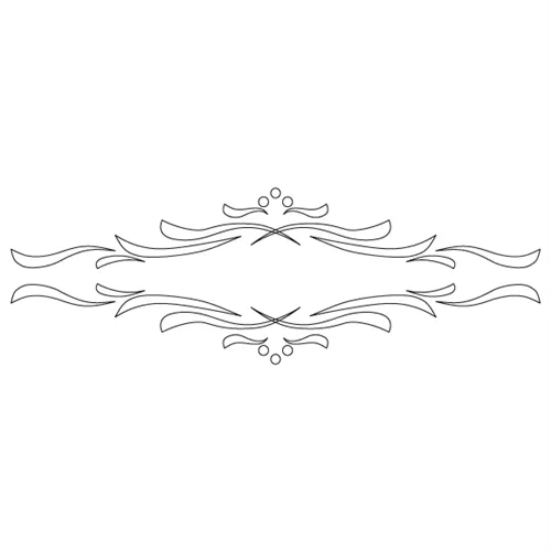 CMT Šablona na ornamenty na zásuvky KLASIK 210x70mm