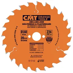 CMT Industrial Pilový kotouč na neželezné kovy a plasty - D160x2,2 d20 Z24 HW