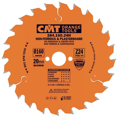 CMT Industrial Pilový kotouč na neželezné kovy a plasty - D160x2,2 d20 Z24 HW