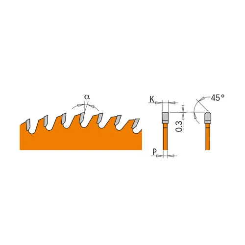 CMT Industrial Pilový kotouč na neželezné kovy a plasty - D190x2,6 d30 Z30 HW