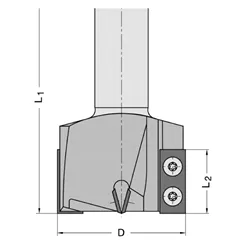 Srovnávací a falcovací fréza 1208 Z2+2 - D35 L90 S=25x55mm