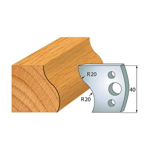 IGM profil 009 - pár nožů 40x4mm SP