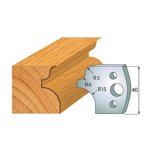 IGM profil 011 - pár nožů 40x4mm SP