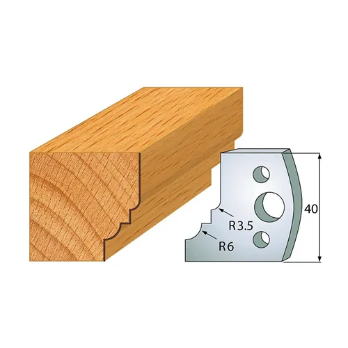 IGM profil 019 - pár nožů 40x4mm SP