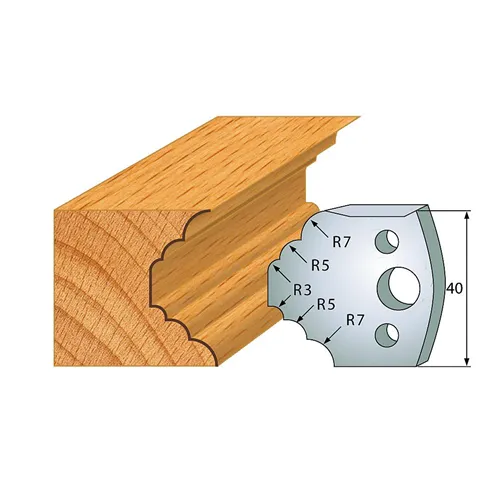 IGM profil 021 - pár nožů 40x4mm SP