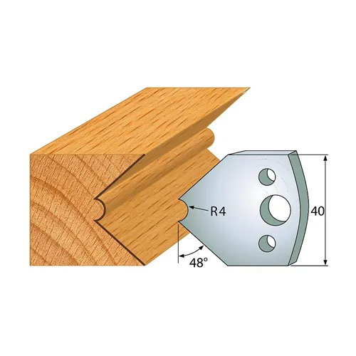 IGM profil 080 - pár nožů 40x4mm SP