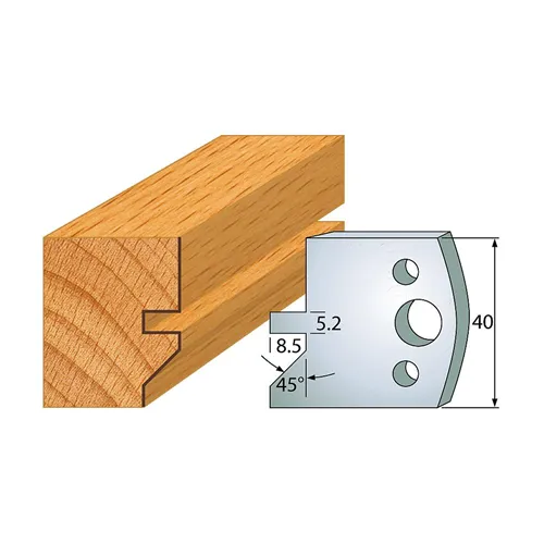 IGM profil 084 - pár nožů 40x4mm SP