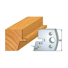 IGM profil 085 - pár nožů 40x4mm SP