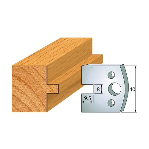 IGM profil 095 - pár nožů 40x4mm SP