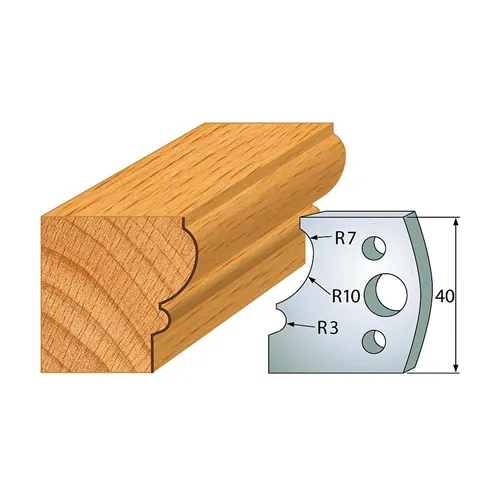 IGM profil 105 - pár nožů 40x4mm SP