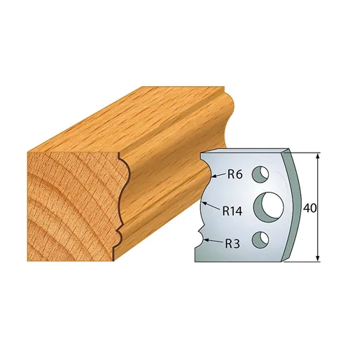 IGM profil 106 - pár nožů 40x4mm SP