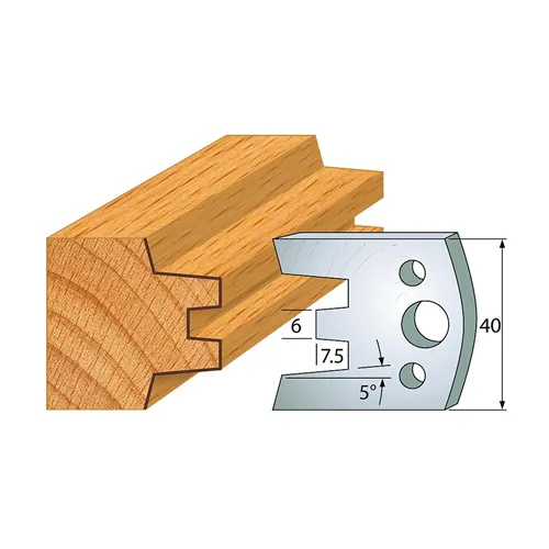 IGM profil 113 - pár nožů 40x4mm SP
